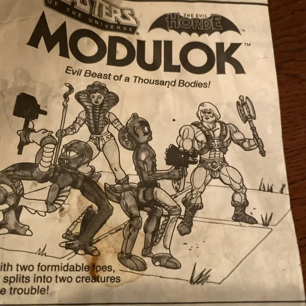 MASTERS OF THE UNIVERSE MODULOK VINTAGE USED ACTION FIGURE 1980'S RETRO